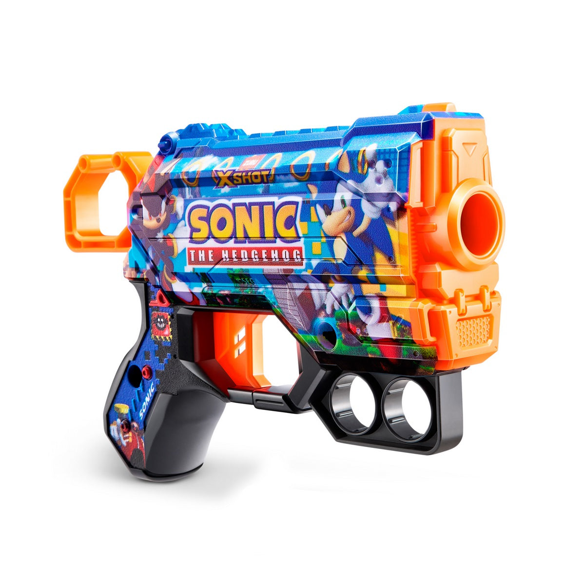 Lanza Dardos Skin Menace Sonic Con 8 Dardos X-Shot - Mega Sonic